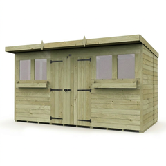 12 x 8 Pent Summer Shed