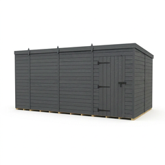 14x8 Pent Composite Shed (Single Door, No Windows)