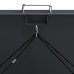 3 Bay Metal Wheelie Bin Storage – Anthracite Grey - Horizontal Slats