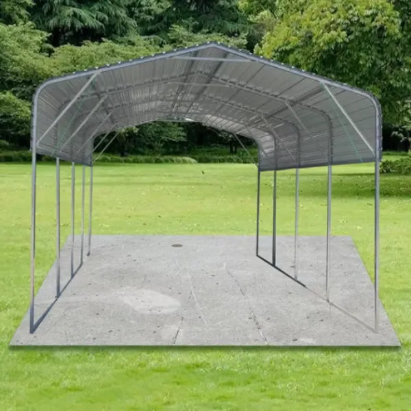 11 × 19 ft Metal Parking Shed – Robust Shelter for Cars, Vans, Boats & More