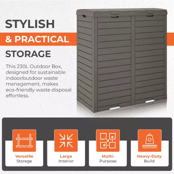 230L Indoor/Outdoor Bin