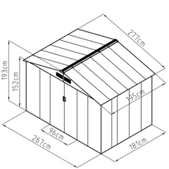 Outdoor storage shed