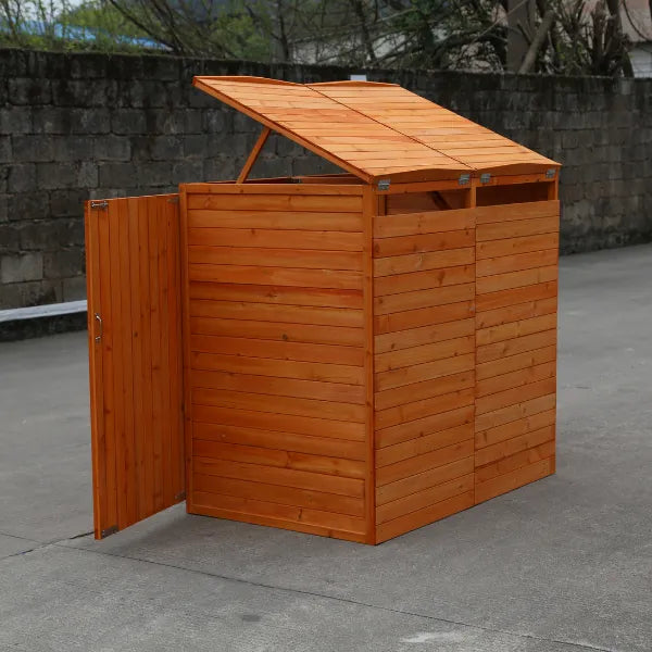Deluxe Wheelie Bin Storage - 2 Bays
