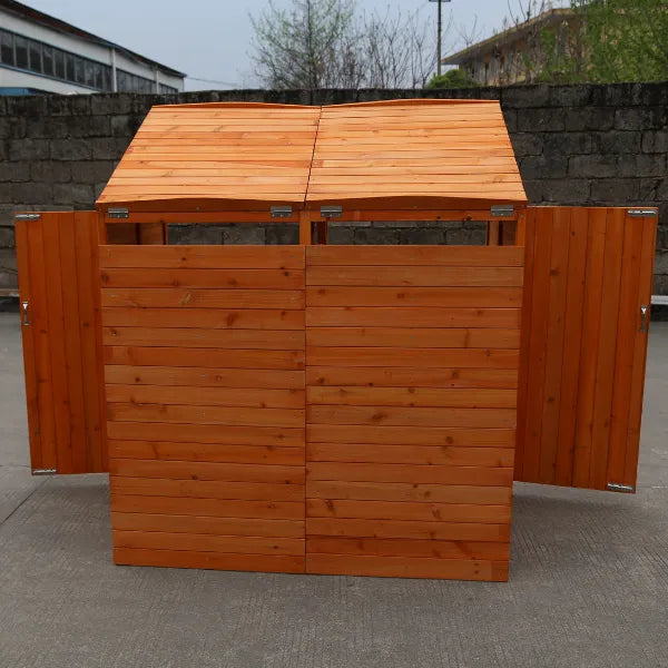 Deluxe Wheelie Bin Storage - 2 Bays