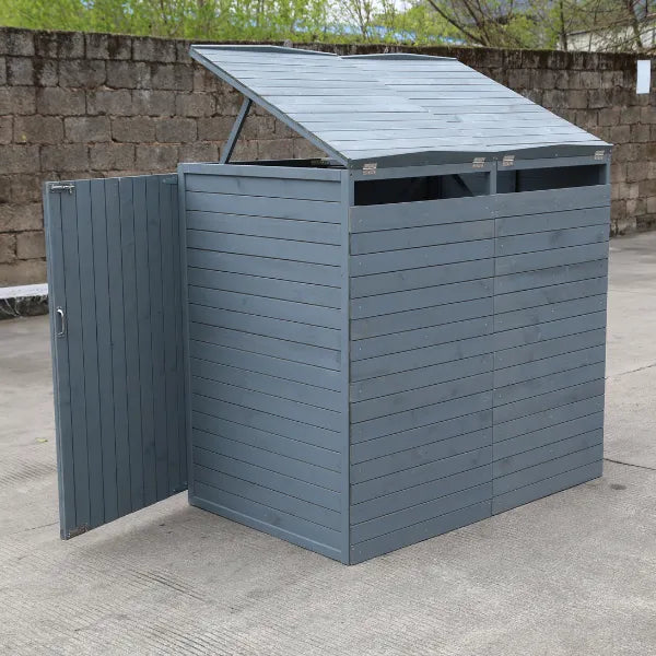 Deluxe Wheelie Bin Storage - 2 Bays