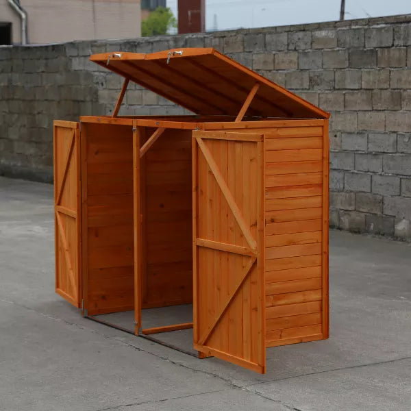 Deluxe Wheelie Bin Storage - 2 Bays