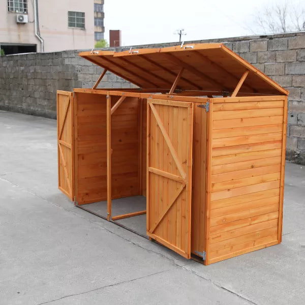 Deluxe Wheelie Bin Storage – 3 Bays