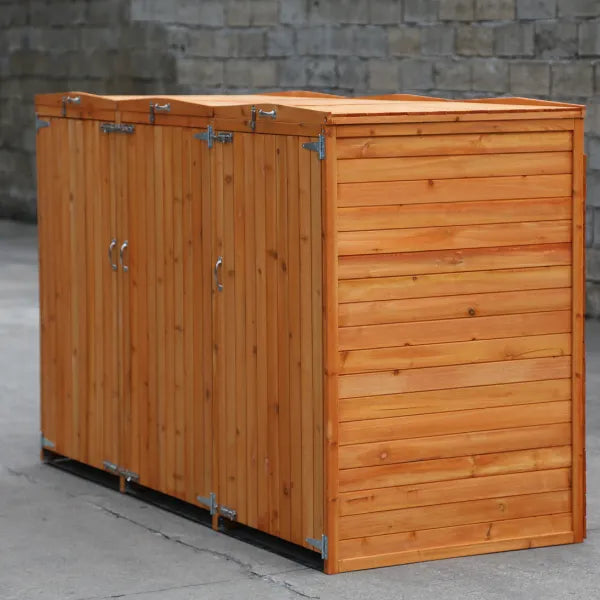 Deluxe Wheelie Bin Storage – 3 Bays