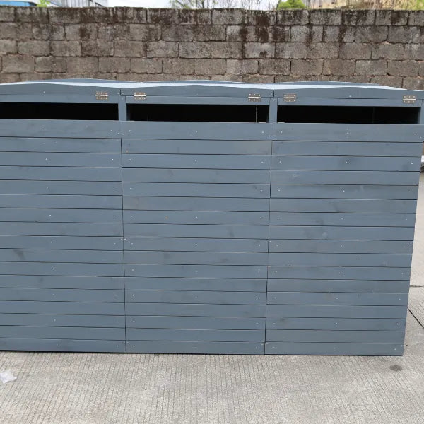 Deluxe Wheelie Bin Storage – 3 Bays