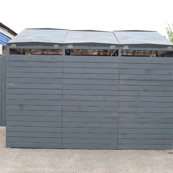 Deluxe Wheelie Bin Storage – 3 Bays