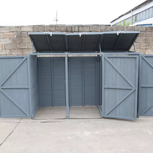 Deluxe Wheelie Bin Storage – 3 Bays