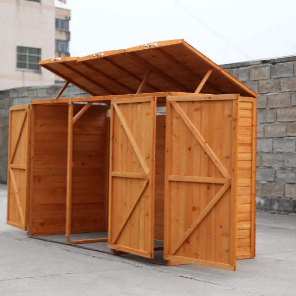 Deluxe Wheelie Bin Storage – 3 Bays