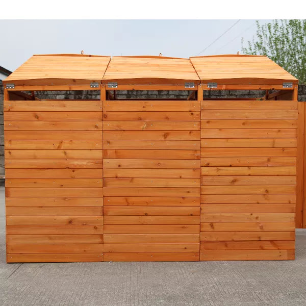 Deluxe Wheelie Bin Storage – 3 Bays