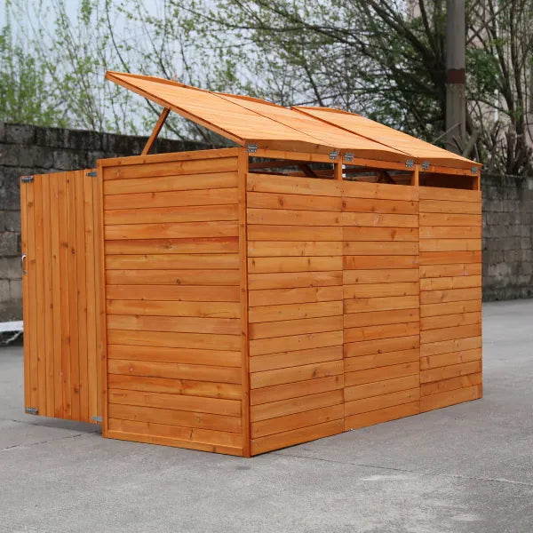 Deluxe Wheelie Bin Storage – 3 Bays
