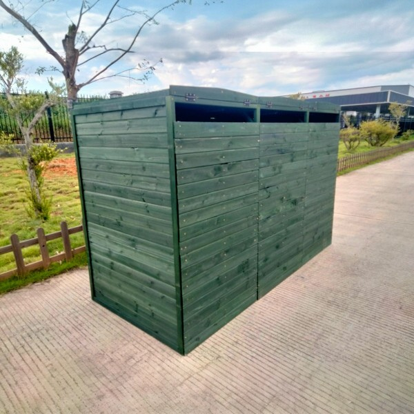 Deluxe Wheelie Bin Storage – 3 Bays