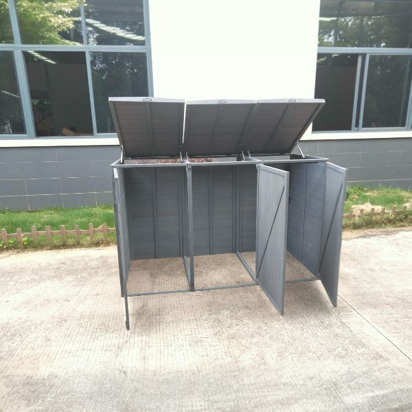 Deluxe Wheelie Bin Storage – 3 Bays
