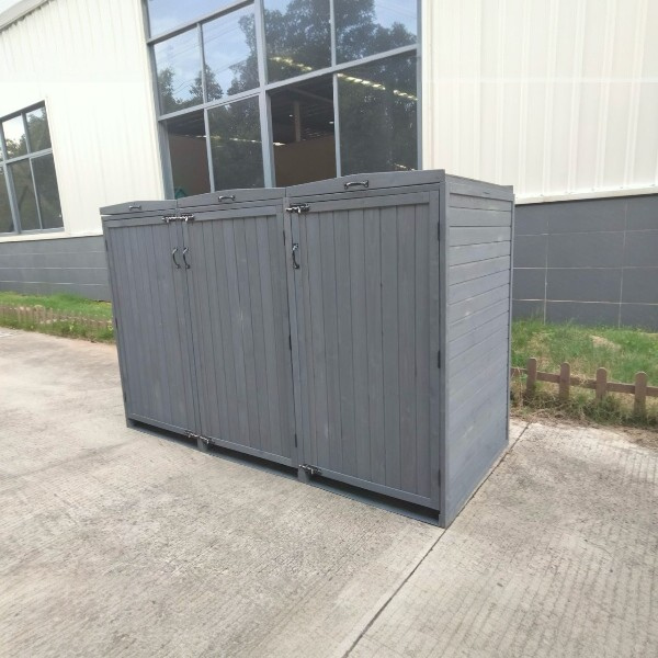 Deluxe Wheelie Bin Storage – 3 Bays