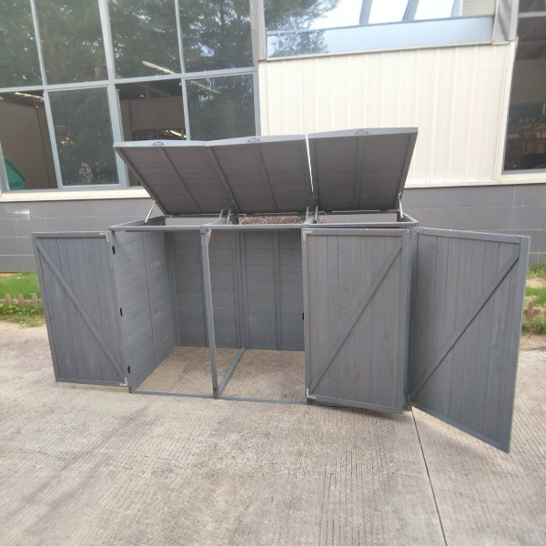 Deluxe Wheelie Bin Storage – 3 Bays