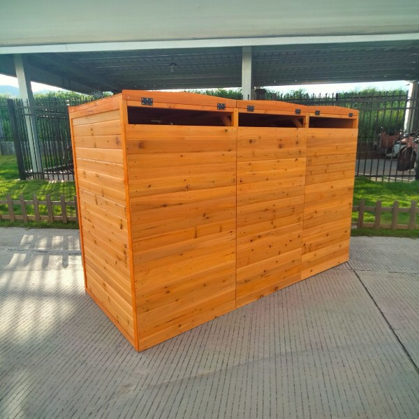 Deluxe Wheelie Bin Storage – 3 Bays
