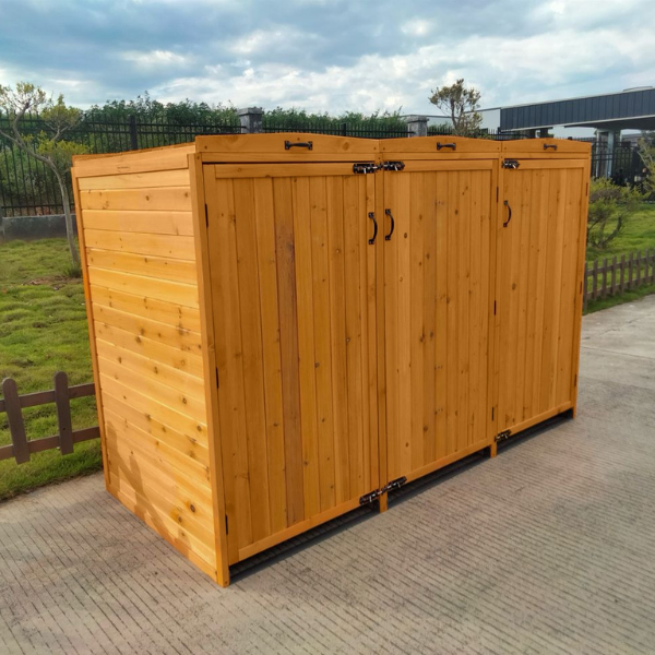 Deluxe Wheelie Bin Storage – 3 Bays
