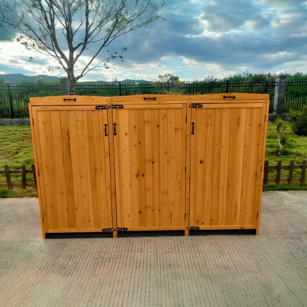 Deluxe Wheelie Bin Storage – 3 Bays
