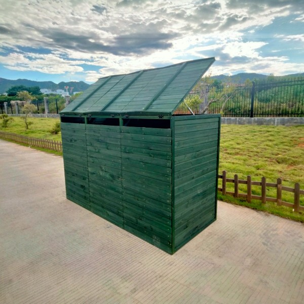 Deluxe Wheelie Bin Storage – 3 Bays