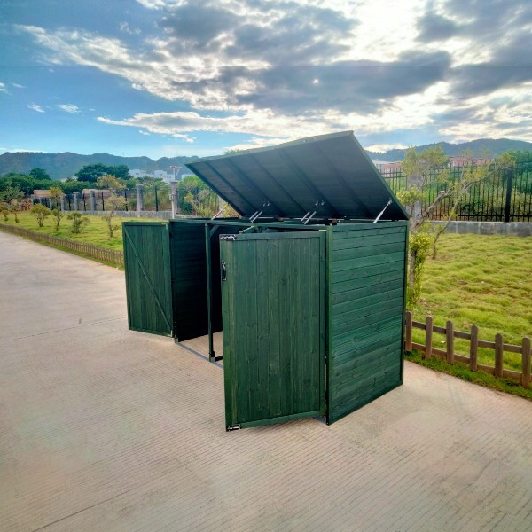 Deluxe Wheelie Bin Storage – 3 Bays