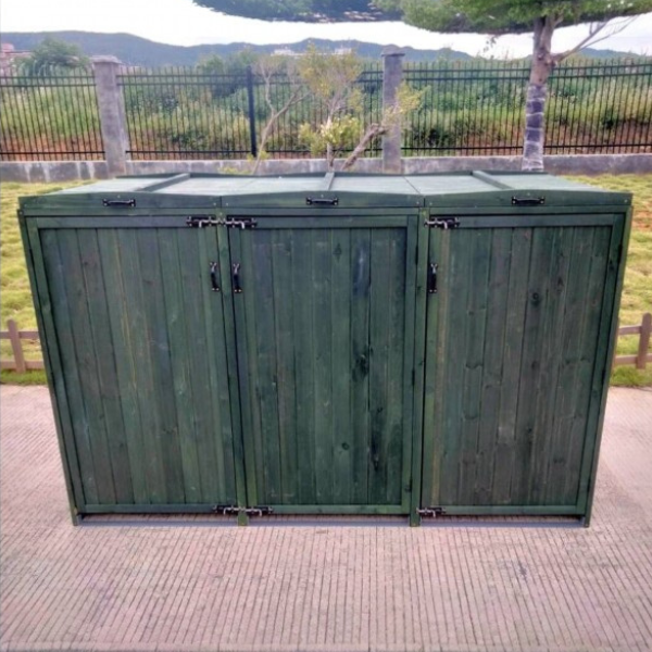 Deluxe Wheelie Bin Storage – 3 Bays