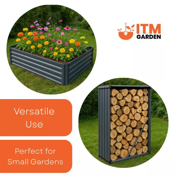 Log Storage & Garden Raised Bed