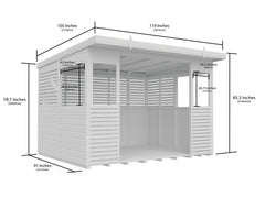 10 x 8 BBQ/Outdoor Kitchen Shelter