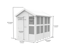 6 x 8 Apex Potting Shed