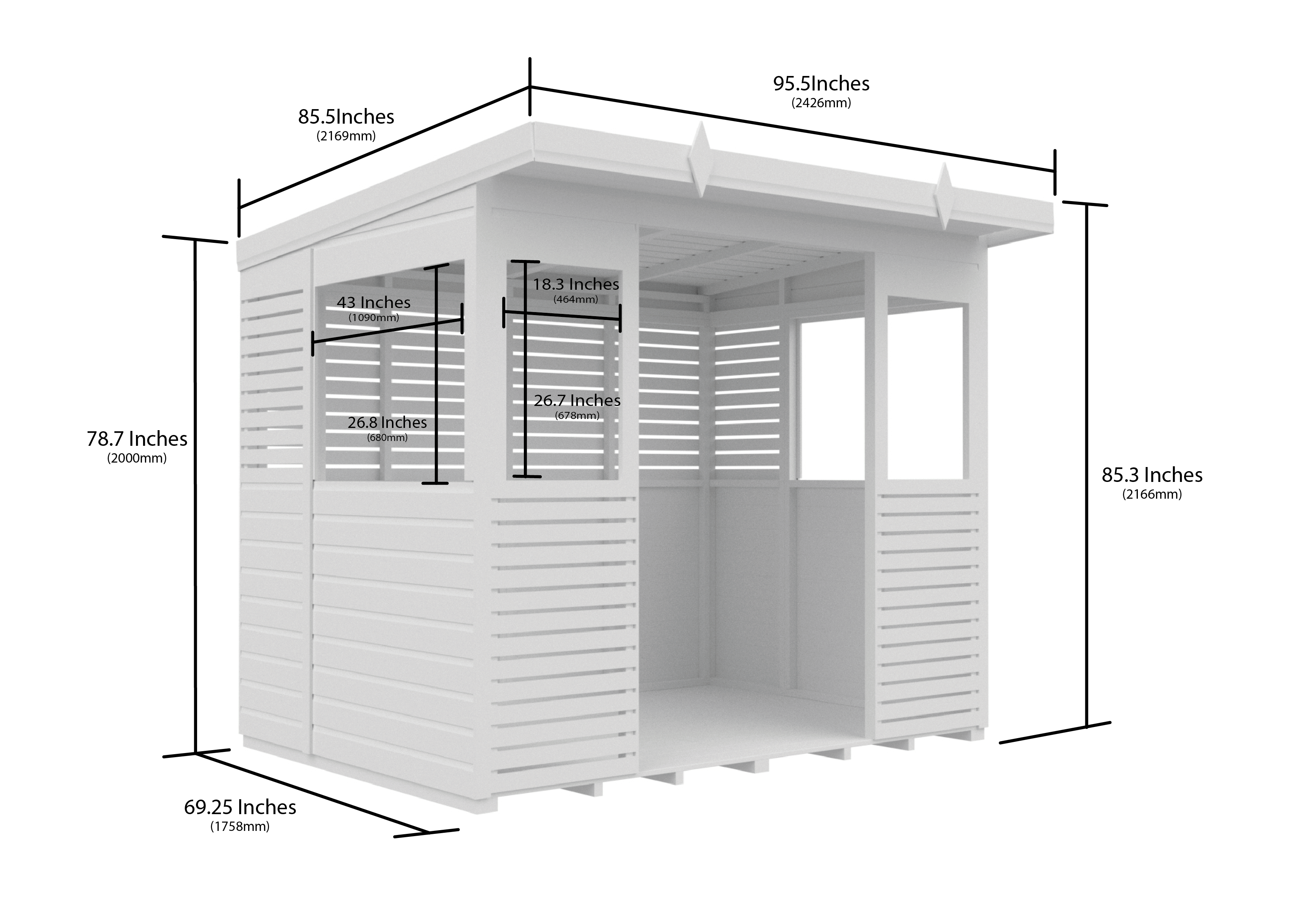 8 x 6 BBQ/Outdoor Kitchen Shelter