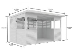 12 x 8 BBQ/Outdoor Kitchen Shelter