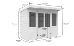 8 x 4 Pent Summer House