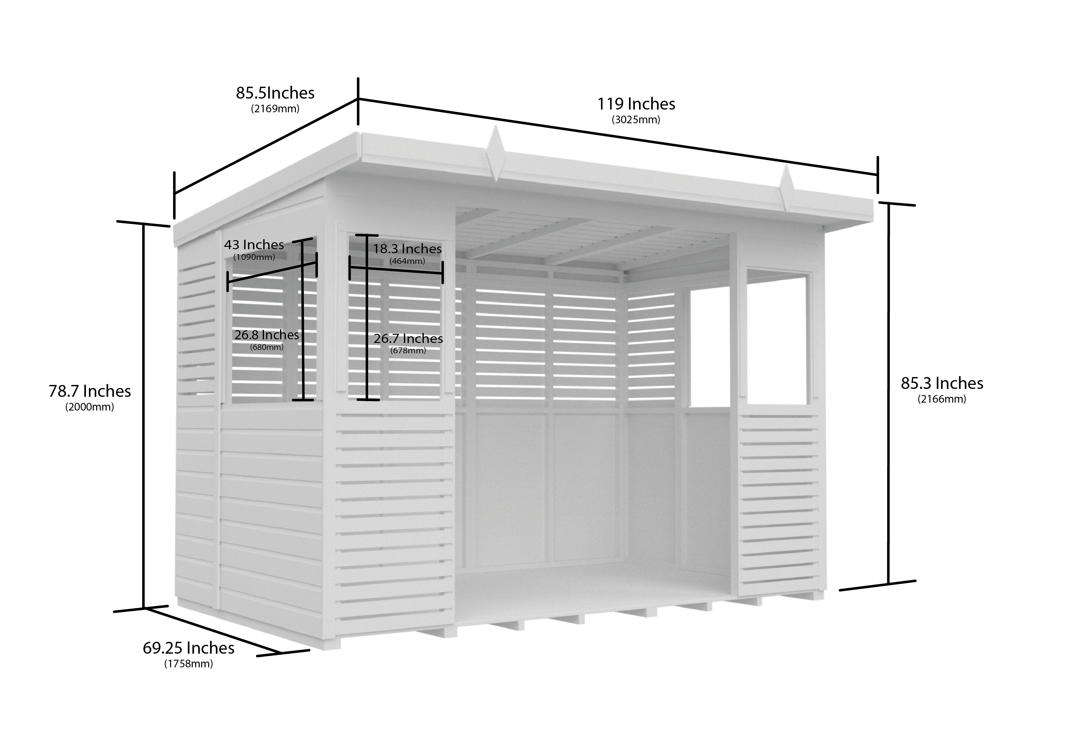 10 x 6 BBQ/Outdoor Kitchen Shelter