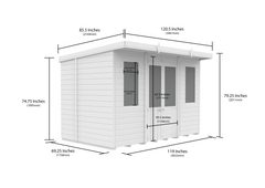 10 x 6 Pent Summer House