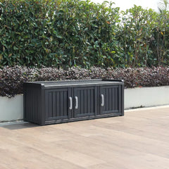 Plastic Storage Cabinet with Adjustable Shelves – Large & Stylish for Home, Garden, or Office ( 118 x 42 x 45cm )