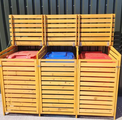 3 Bay - wheelie bin storage 