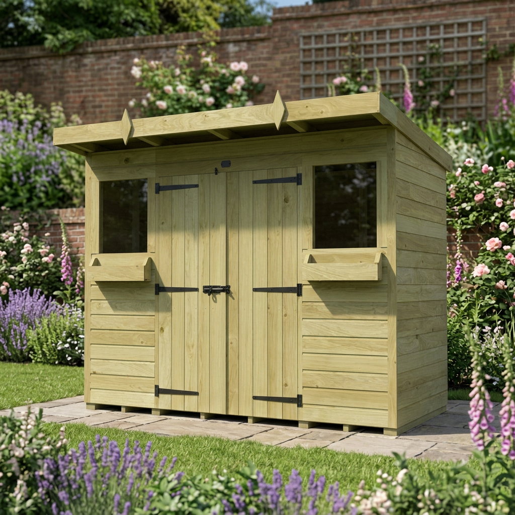 8 x 4 Pent Summer Shed