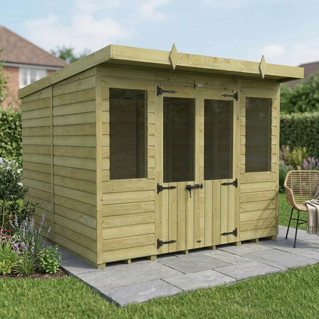 8 x 8 Pent Summer House