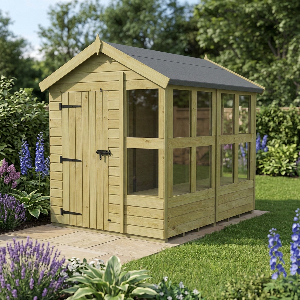 6 x 8 Apex Potting Shed