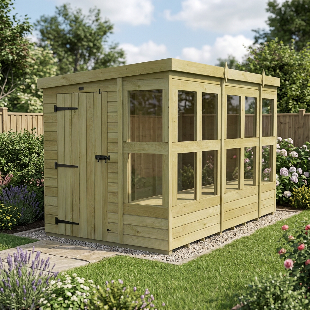 6 x 10 Pent Potting Shed