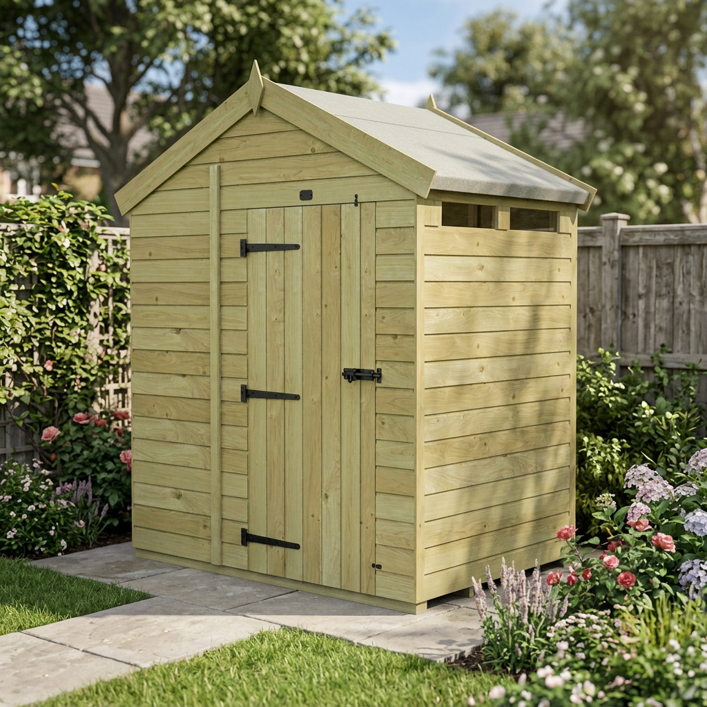 4 x 6  Apex Security Shed