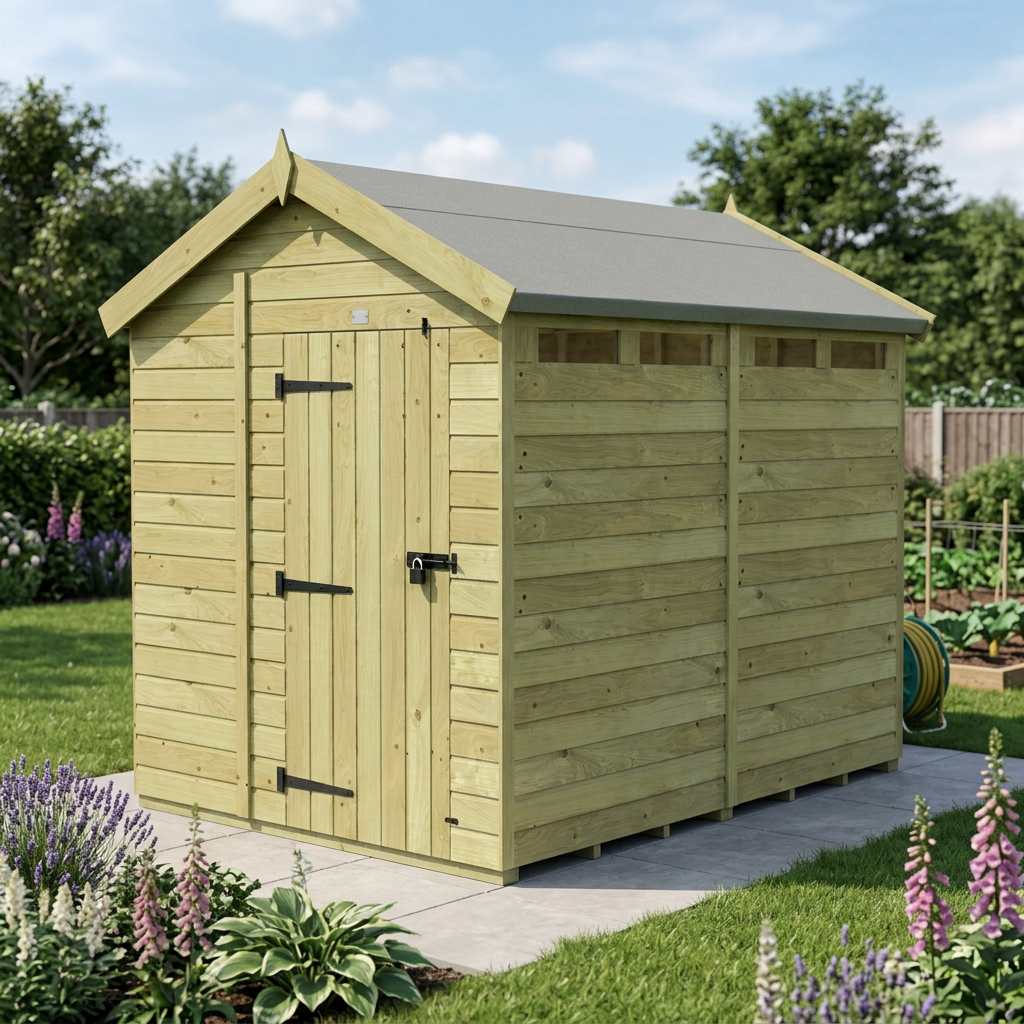 8 x 6 Apex Security Shed