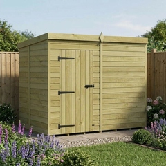 8 x 5 Pent Shed (Single Door, No Windows)