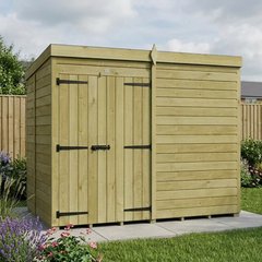8 x 5 Pent Shed (Double Door, No Windows)