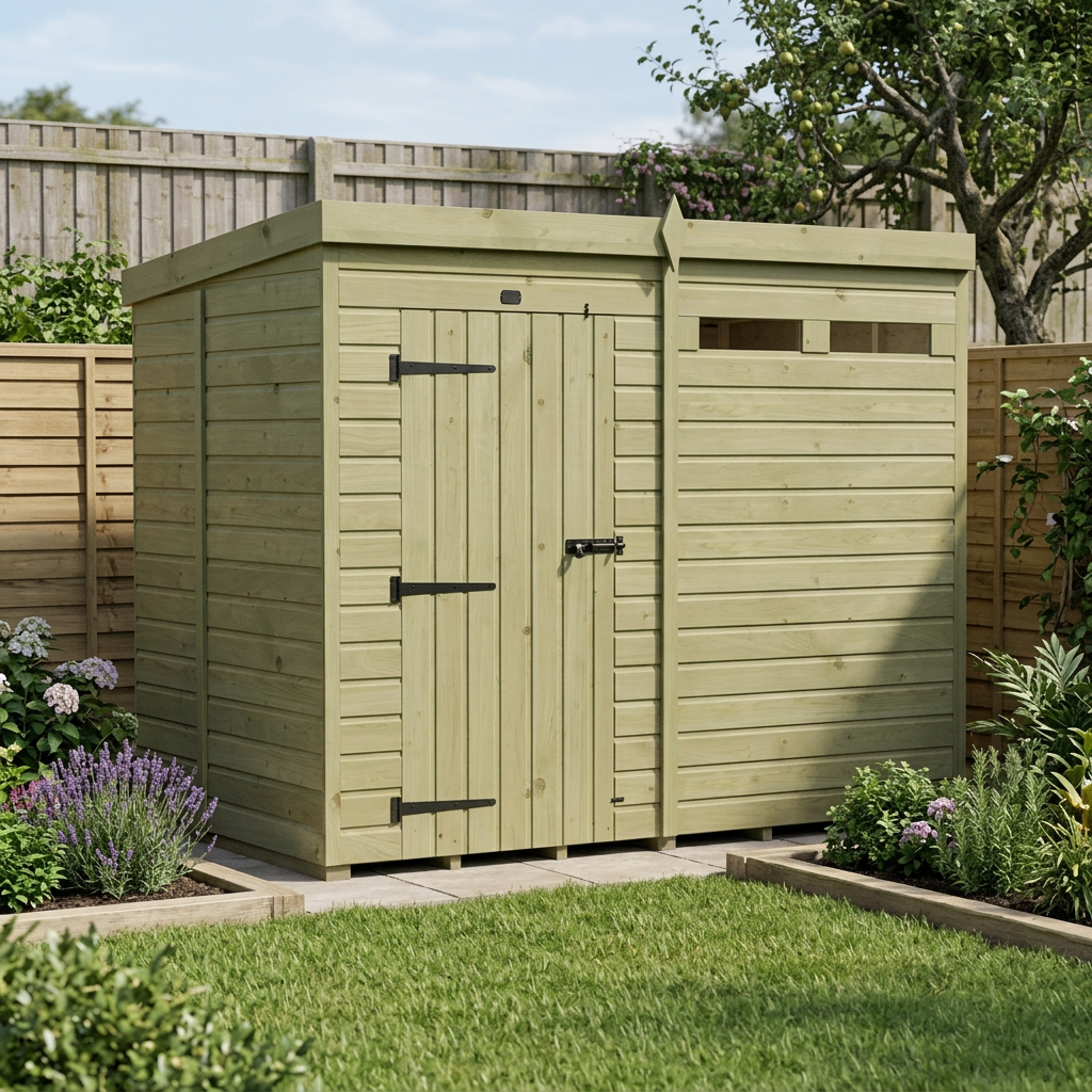 8 x 5 Security Pent Shed