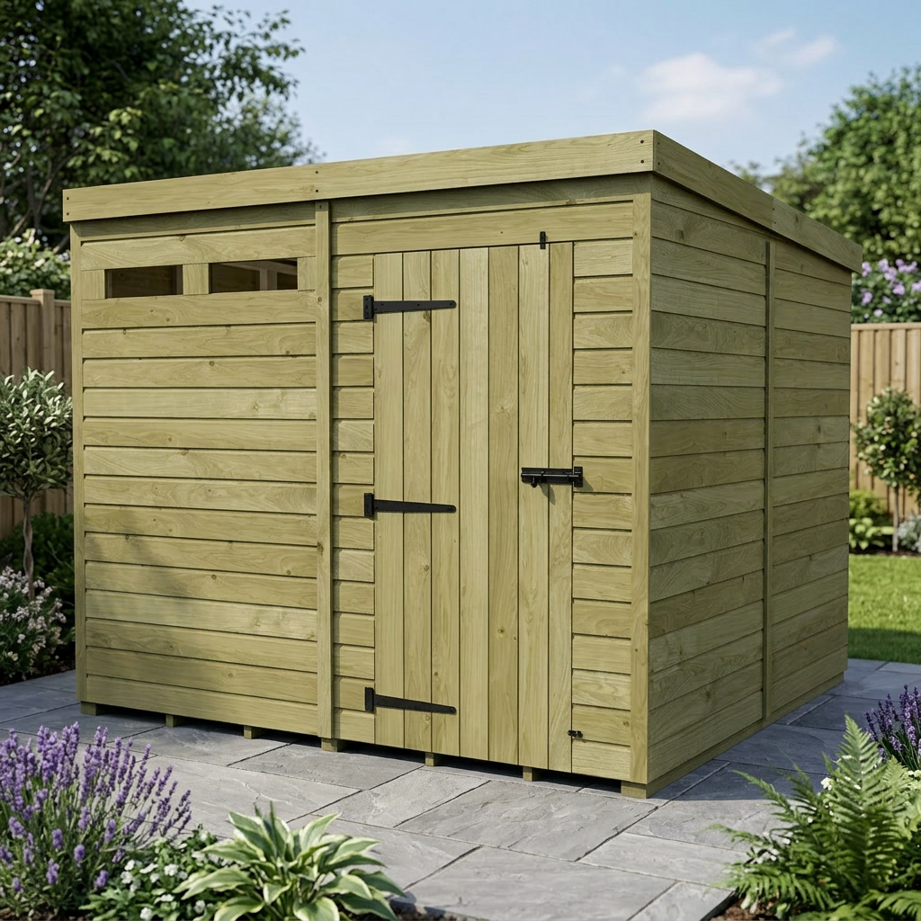 8 x 8 Security Pent Shed