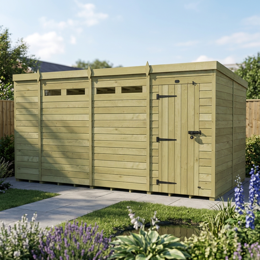 14 x 8 Security Pent Shed