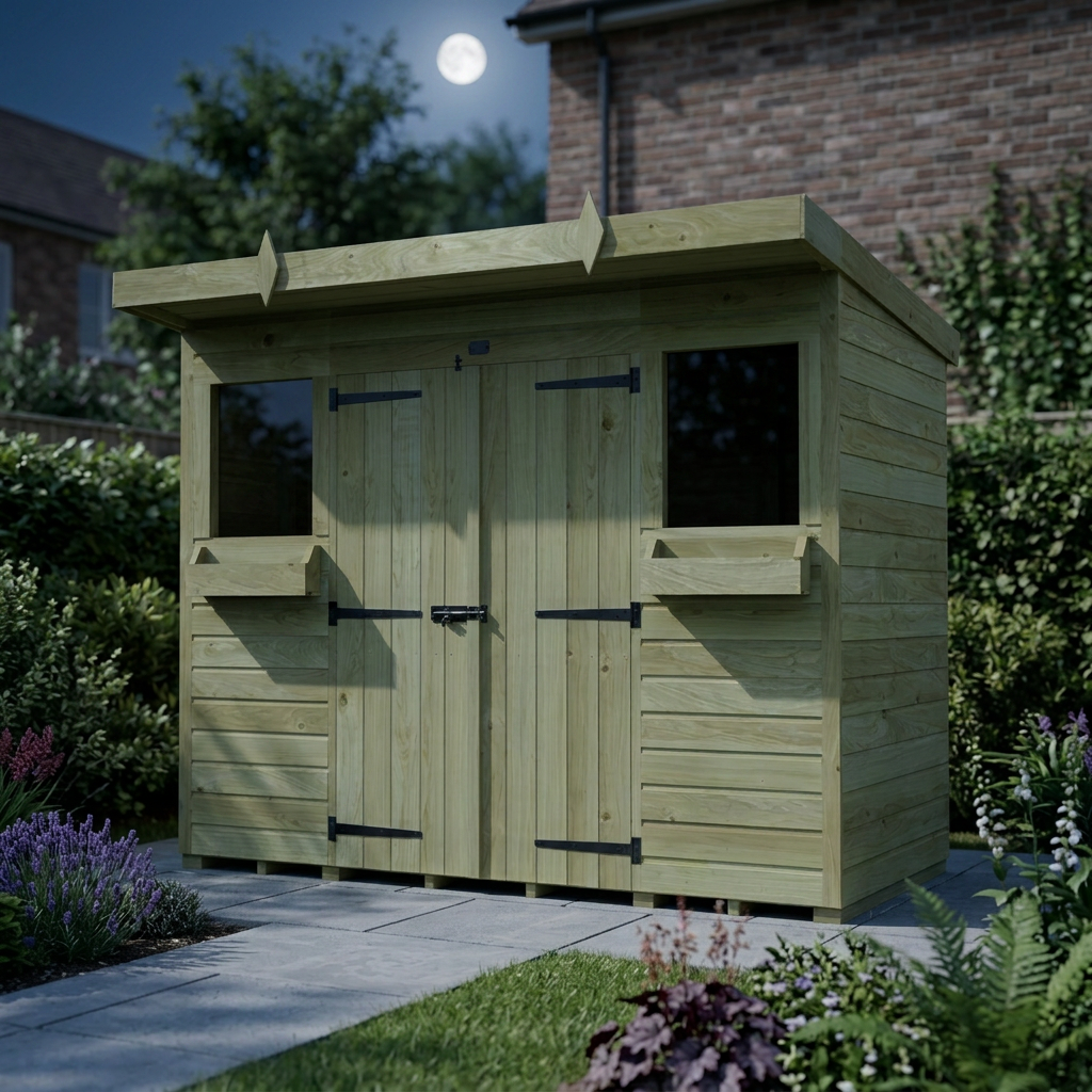 8 x 4 Pent Summer Shed
